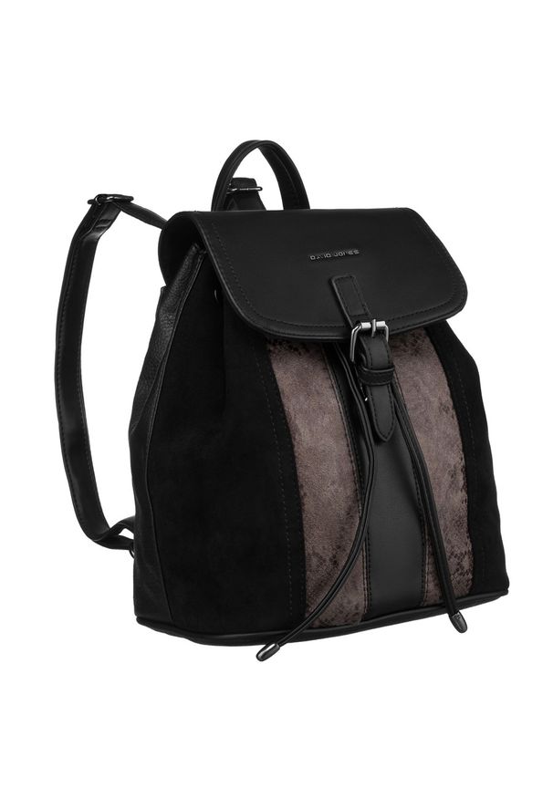 DAVID JONES - Plecak damski David Jones 6885-2 czarny. Kolor: czarny