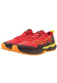 Buty do biegania męskie Mizuno Wave Daichi 9. Kolor: czerwony. Materiał: materiał, syntetyk. Szerokość cholewki: normalna. Model: Mizuno Wave