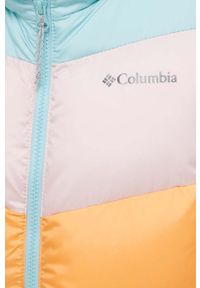 columbia - Columbia kurtka Puffect Color Block Jkt damska kolor pomarańczowy zimowa 1955101. Kolor: pomarańczowy. Materiał: tkanina, syntetyk, materiał, puch. Wzór: ze splotem. Sezon: zima #2