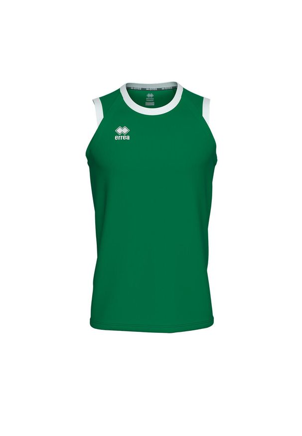 ERREA - Koszulka dla dzieci Errea Dayton Singlet. Kolor: zielony, biały, wielokolorowy. Materiał: skóra. Wzór: kolorowy. Sport: koszykówka