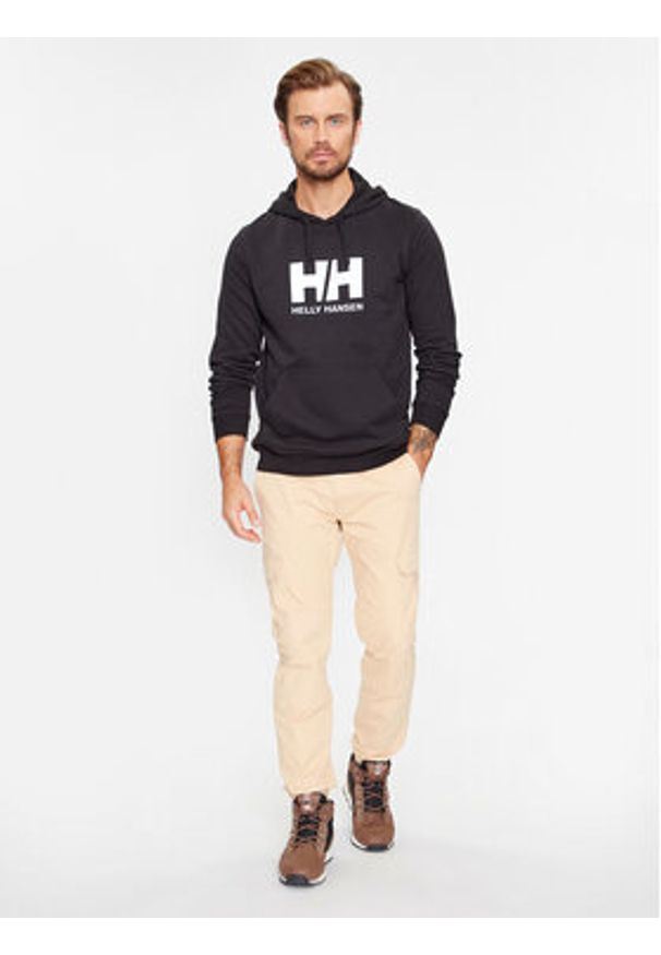 Helly Hansen Bluza Logo 33977 Czarny Regular Fit. Kolor: czarny. Materiał: bawełna