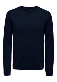 Only & Sons Sweter Panter 22016980 Granatowy Regular Fit. Kolor: niebieski. Materiał: bawełna. Wzór: motyw zwierzęcy #3