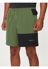 columbia - Columbia Szorty sportowe Columbia Hike™ Color Block Short 2072004 Zielony Active Fit. Kolor: zielony. Materiał: syntetyk