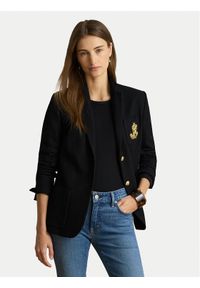 Lauren Ralph Lauren - LAUREN RALPH LAUREN Marynarka Bullion 200797305500 Czarny Regular Fit. Kolor: czarny. Materiał: bawełna #1