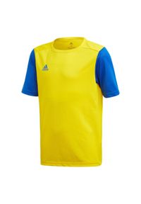 Adidas - Koszulka piłkarska adidas Estro 19 Jersey JR FT6681. Kolor: wielokolorowy, niebieski, żółty. Materiał: jersey. Sport: piłka nożna
