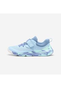 Buty dla dzieci Decathlon Playful Fast Scratch. Kolor: zielony, niebieski, wielokolorowy. Materiał: tkanina. Szerokość cholewki: normalna. Sport: turystyka piesza