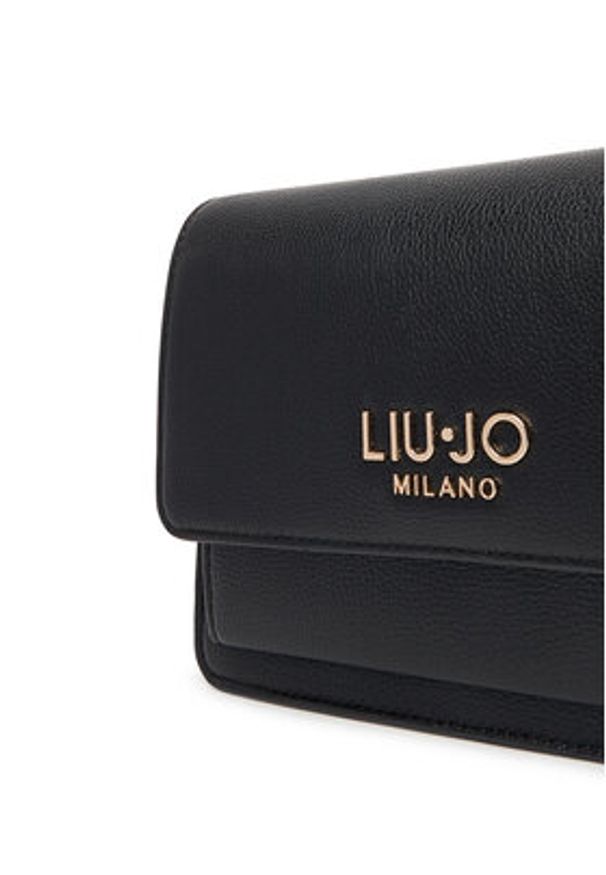 Liu Jo Torebka Ecs M Crossbody AF5152 E0058 Czarny. Kolor: czarny. Materiał: skórzane