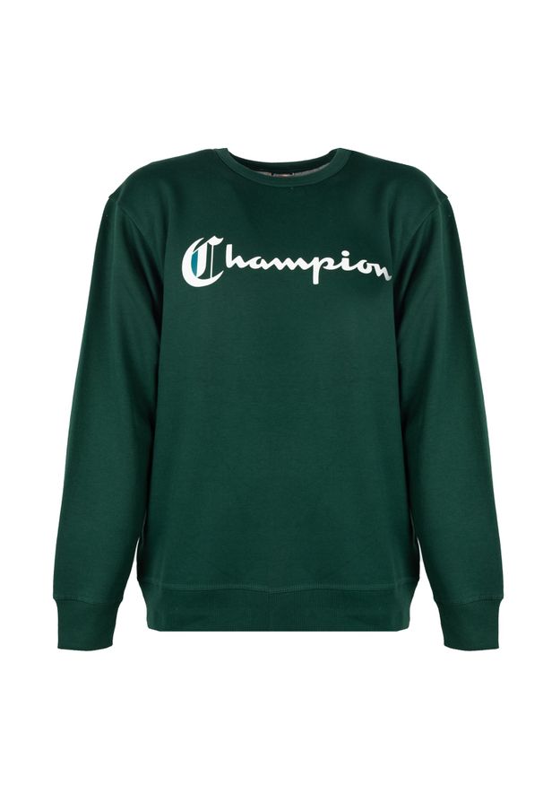Champion Bluza "C-Neck" | HBGF88H586NJA | Mężczyzna | Zielony. Okazja: na co dzień. Kolor: zielony. Materiał: bawełna, poliester. Styl: casual