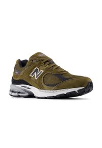 Buty unisex New Balance U2002RR – zielone. Okazja: na co dzień. Kolor: zielony. Materiał: zamsz, guma, materiał. Szerokość cholewki: normalna. Obcas: na płaskiej podeszwie. Sport: turystyka piesza #4