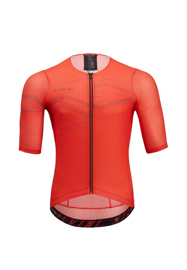 Koszulka rowerowa męska Silvini Jersey Legno MD2000. Kolor: czerwony, brązowy, zielony, wielokolorowy. Materiał: jersey