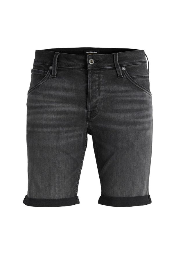Krótki Jack & Jones Rick Fox dżins czarny. Kolor: czarny. Długość: krótkie. Sport: skateboard