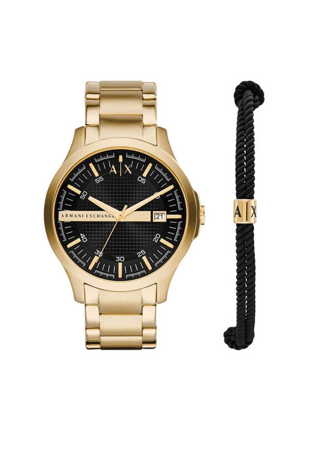 Armani exchange discount zegarek zloty