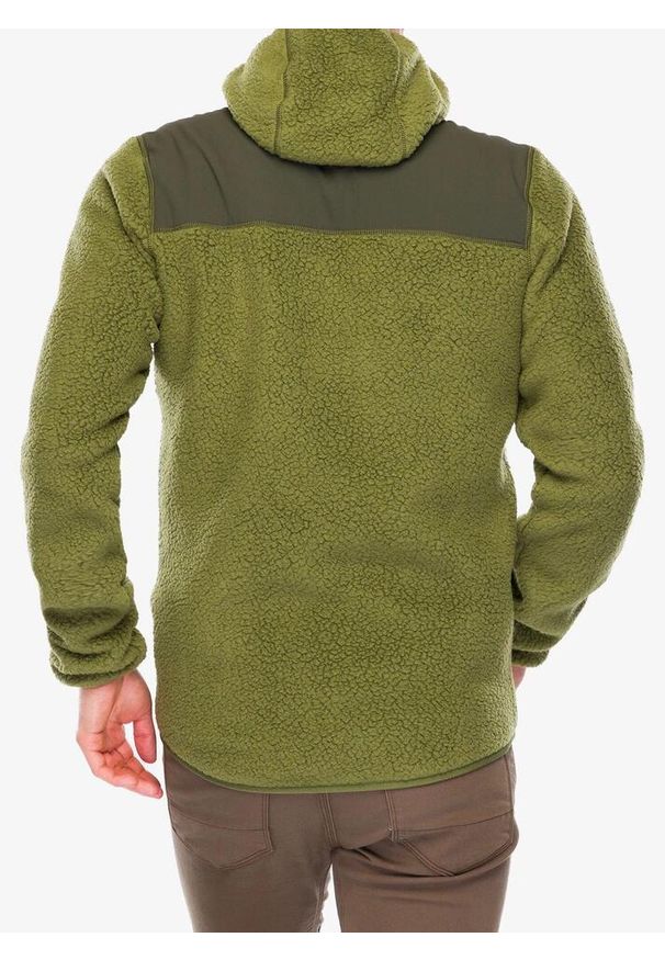 Kurtka polarowa męska Rab Outpost Hoody. Kolor: zielony. Materiał: polar