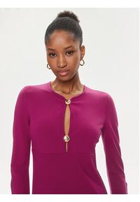 Pinko Sukienka codzienna Aquarios Abito . 101825 A15M Fioletowy Regular Fit. Okazja: na co dzień. Kolor: fioletowy. Materiał: wiskoza. Typ sukienki: proste. Styl: casual #3