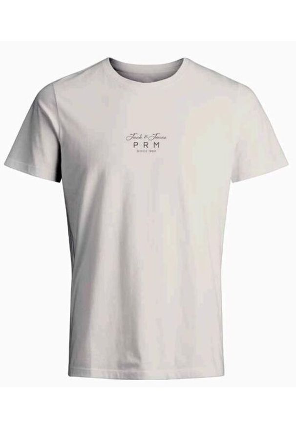 Jack & Jones - Jack&Jones T-Shirt 12251315 Écru Regular Fit. Materiał: bawełna