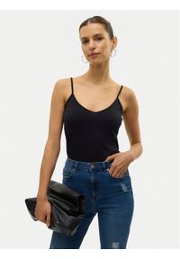 Vero Moda Top My Soft 10152911 Czarny Regular Fit. Kolor: czarny. Materiał: bawełna #1