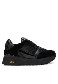Liu Jo Sneakersy Maxi Wonder 91 BF5005 PX522 Czarny. Kolor: czarny. Materiał: skóra, zamsz
