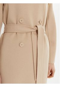 Weekend Max Mara Płaszcz wełniany Avenue 2515011021 Beżowy Regular Fit. Kolor: beżowy. Materiał: wełna #3