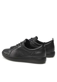 ecco - ECCO Sneakersy Soft 7 W GORE-TEX 44030301001 Czarny. Kolor: czarny. Materiał: skóra. Technologia: Gore-Tex #8