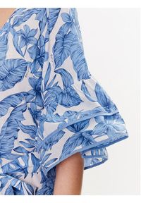 TwinSet - TWINSET Sukienka letnia 231LM2PCC Niebieski Regular Fit. Kolor: niebieski. Materiał: bawełna. Sezon: lato #2