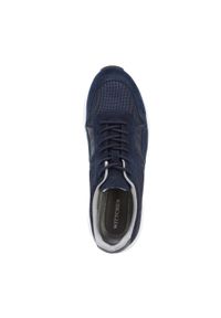Wittchen - Męskie sneakersy zamszowe z elastycznymi wstawkami granatowe. Okazja: na co dzień. Nosek buta: okrągły. Kolor: niebieski. Materiał: zamsz, skóra. Sport: turystyka piesza #2