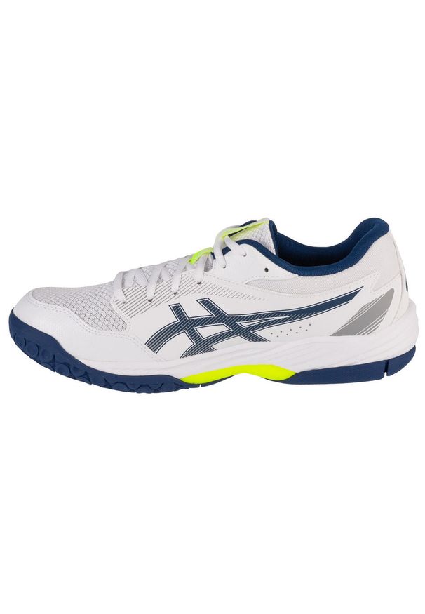 Asics - Buty do siatkówki męskie, Gel-Task 3. Kolor: biały, niebieski, wielokolorowy. Sport: siatkówka