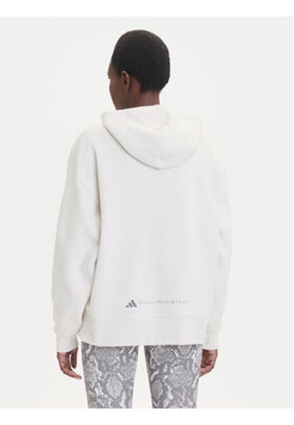 Adidas by Stella McCartney - adidas by Stella McCartney Bluza JX6769 Beżowy Loose Fit. Kolor: beżowy. Materiał: syntetyk, bawełna