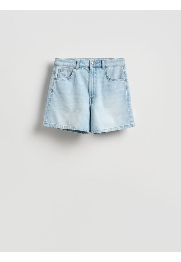 Reserved - Jeansowe szorty - niebieski. Kolor: niebieski. Materiał: jeans