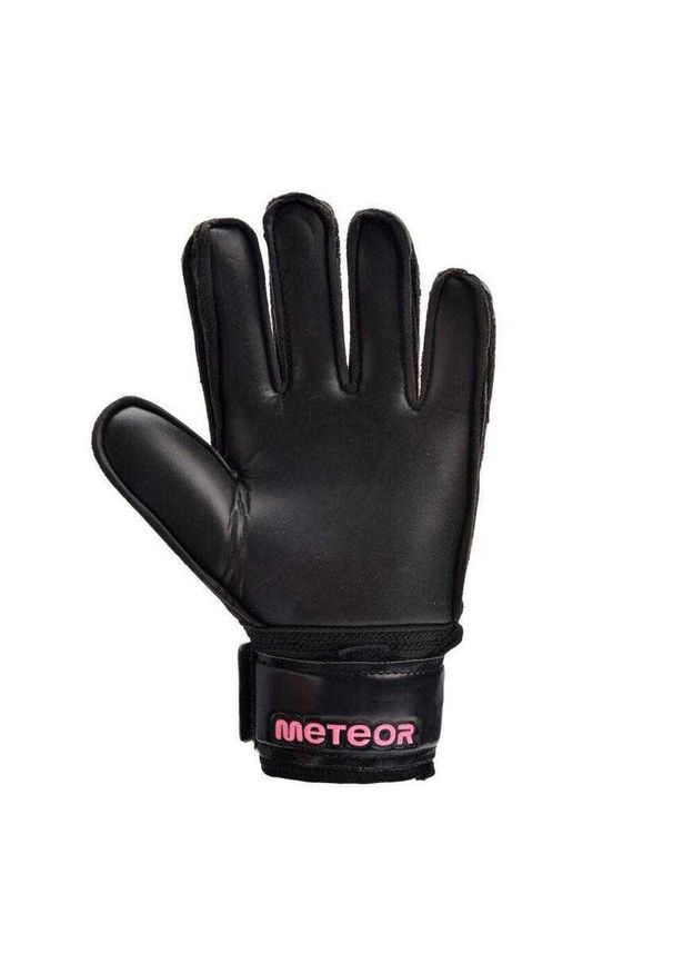 Meteor - Rękawice Bramkarskie Dla Dzieci/dzieci. Kolor: różowy, wielokolorowy, czarny. Sport: piłka nożna