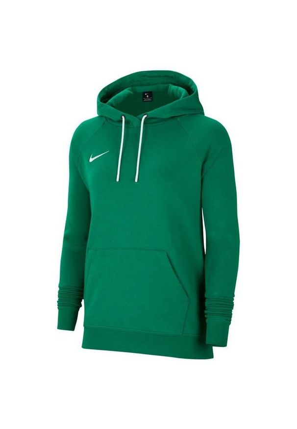 Nike - Damska Bluza Z Kapturem Park 20 Raglan. Typ kołnierza: kaptur. Kolor: zielony. Długość rękawa: raglanowy rękaw