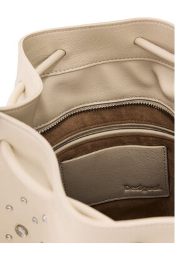 Desigual Plecak 26SAKP33 Beżowy. Kolor: beżowy. Materiał: skóra