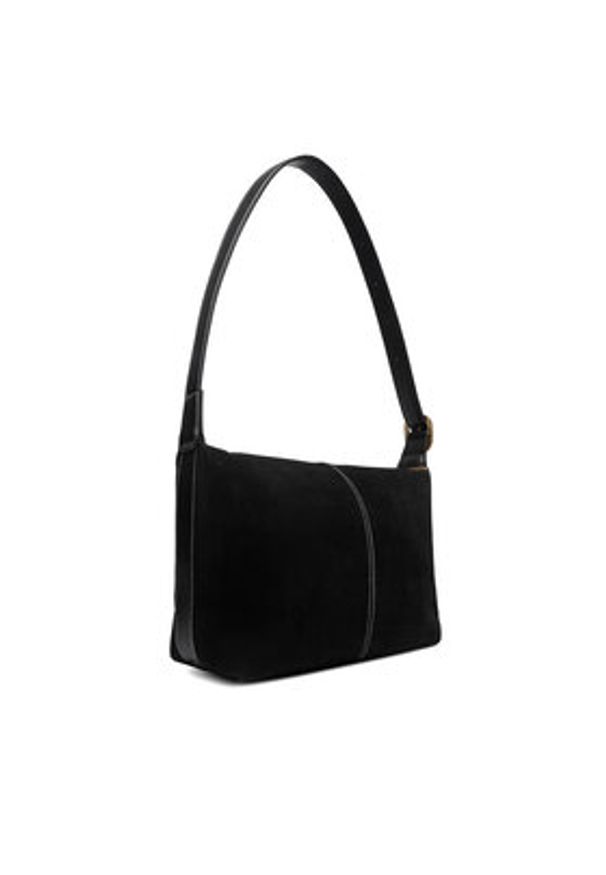 Gino Rossi - GINO ROSSI Torebka EO-LA224-19149 Czarny. Kolor: czarny. Materiał: zamszowe, skórzane