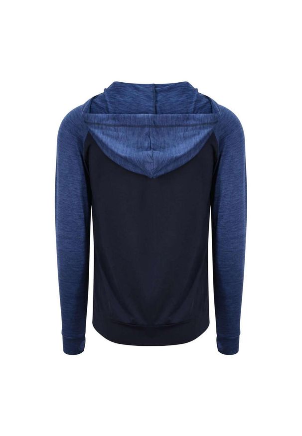 JUST COOL - Bluza Rozpinana Męska Kontrastowa Melanż Slim. Kolor: niebieski. Wzór: melanż