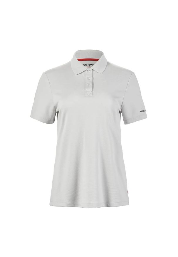 Damska koszulka polo Musto Evolution Sunblock. Typ kołnierza: polo. Kolor: szary