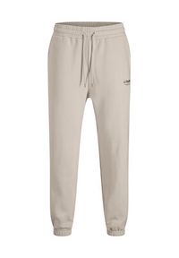 Jack & Jones - Jack&Jones Dres Soho 12288673 Beżowy Relaxed Fit. Kolor: beżowy. Materiał: bawełna