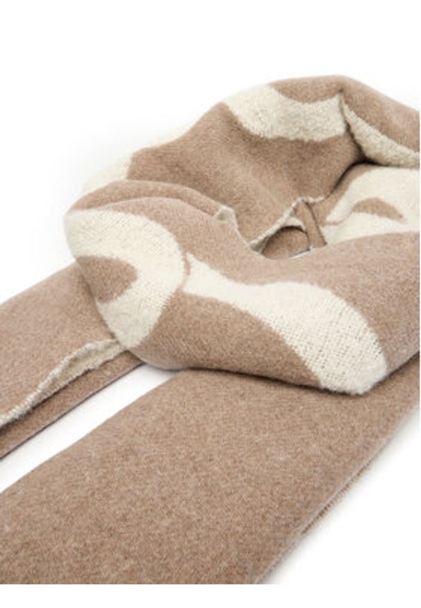 Karl Lagerfeld - KARL LAGERFELD Szalik 246W3308 Beżowy. Kolor: beżowy. Materiał: wełna