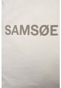 Samsoe & Samsoe - Samsoe Samsoe torebka kolor beżowy. Kolor: beżowy. Wzór: nadruk. Materiał: z nadrukiem. Rodzaj torebki: na ramię #6