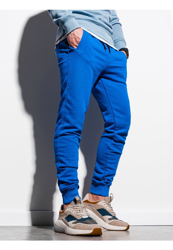 Niebieskie spodnie Ombre Clothing klasyczne