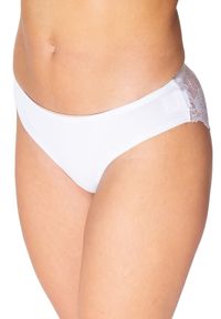 VISTI Lingerie - Figi damskie Angel Line z jedwabiu wiskozowego. Materiał: jedwab, wiskoza. Wzór: koronka, gładki