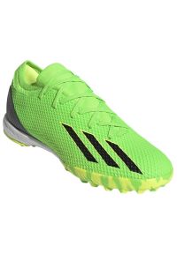 Adidas - Buty piłkarskie adidas X Speedportal.3 Tf M GW8484 zielone zielone. Zapięcie: sznurówki. Kolor: zielony. Materiał: syntetyk, guma. Sport: piłka nożna