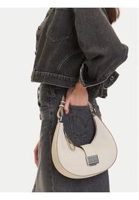 Tommy Jeans Torebka Tjw Crush Shoulder Bag AW0AW17539 Beżowy. Kolor: beżowy. Materiał: skórzane
