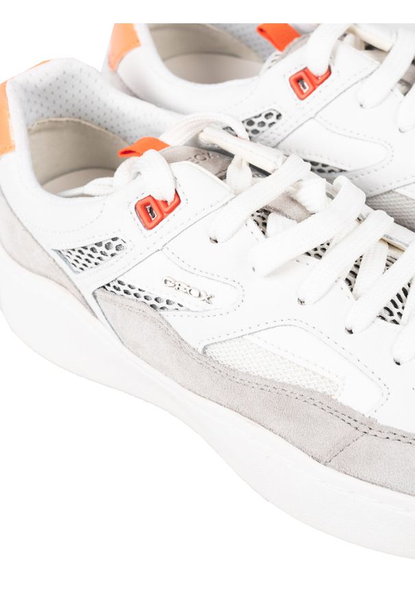 Geox Sneakersy "Colbyn A" | U947XB 04322 | Mężczyzna | Biały, Szary. Kolor: biały, szary, wielokolorowy. Materiał: skóra, materiał