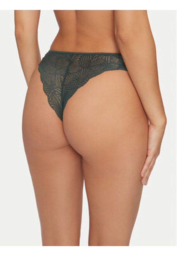 Chantelle Stringi Soft Stretch C11GG0 Zielony. Kolor: zielony. Materiał: syntetyk
