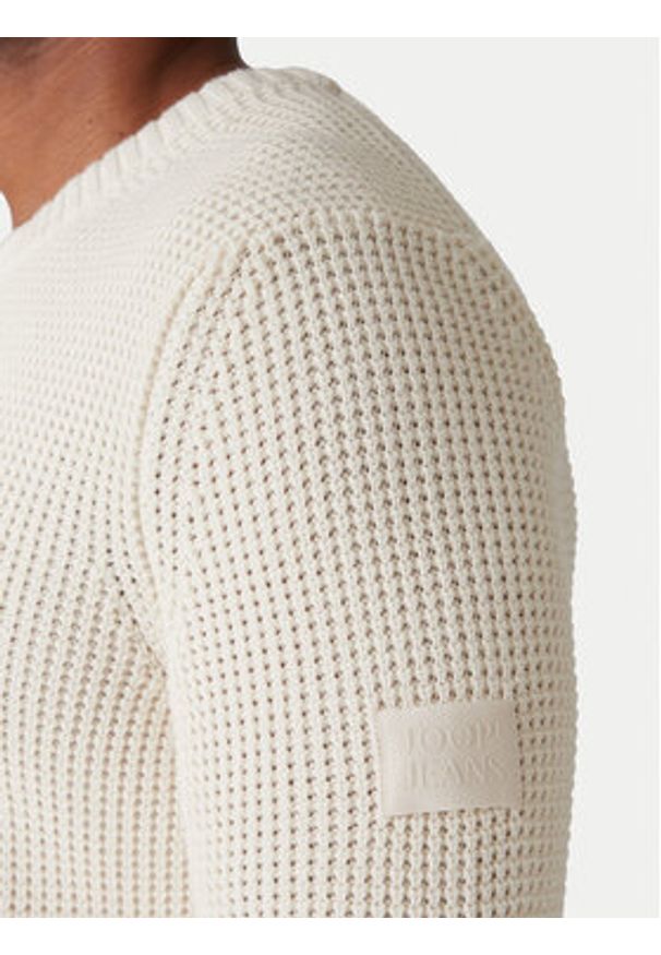 JOOP! Jeans Sweter Harono 30047662 Écru Modern Fit. Materiał: bawełna