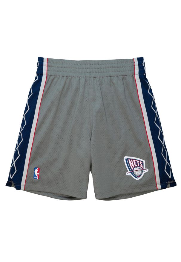 Mitchell & Ness - Autentyczne Szorty New Koszulka Nets Alternate 2004/05. Kolor: szary. Materiał: jersey. Sport: koszykówka