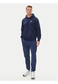 Nike Bluza Club Ft FN3859 Granatowy Regular Fit. Kolor: niebieski. Materiał: bawełna #3