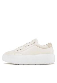 Calvin Klein Sneakersy Bubble Cupsole Lace Up HW0HW01356 Beżowy. Kolor: beżowy. Materiał: skóra #5
