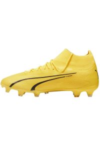 Buty piłkarskie Puma Ultra Pro FG/AG M 107422 04 żółte. Kolor: żółty. Szerokość cholewki: normalna. Sport: piłka nożna