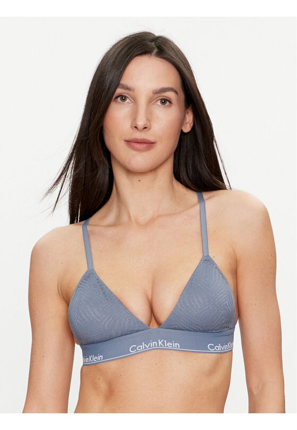 Calvin Klein Underwear Biustonosz braletka 000QF7077E Niebieski. Kolor: niebieski. Materiał: syntetyk