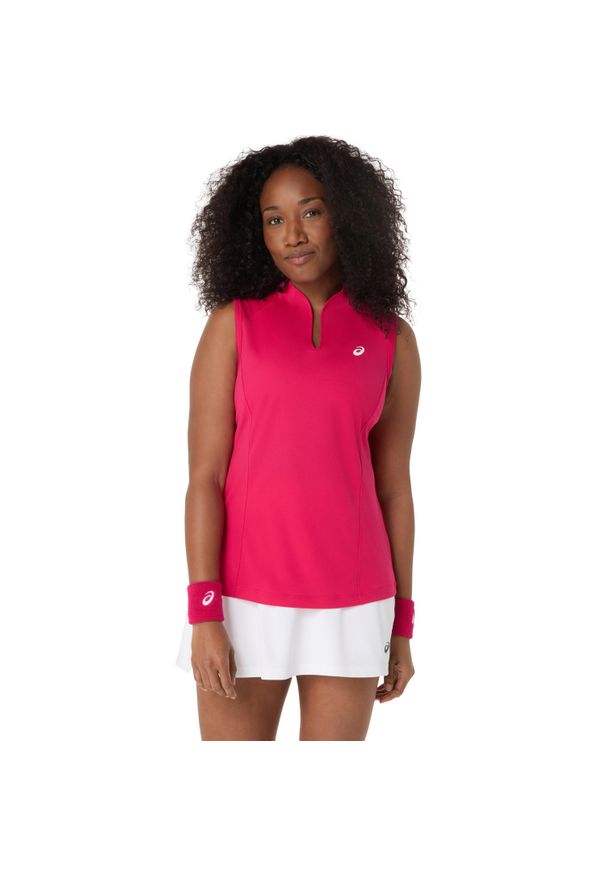 Damski tank top Asics. Kolor: różowy. Sport: tenis, fitness